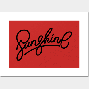 Sunshine Lettering Posters and Art